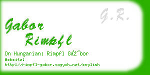gabor rimpfl business card